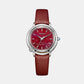 Women Eco-Drive Maroon Dial Analog Stainless Steel Watch EM1090-78X