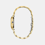 L Arcly Women Quartz Mother Of Pearl Dial Analog Stainless Steel Watch EM1092-64D