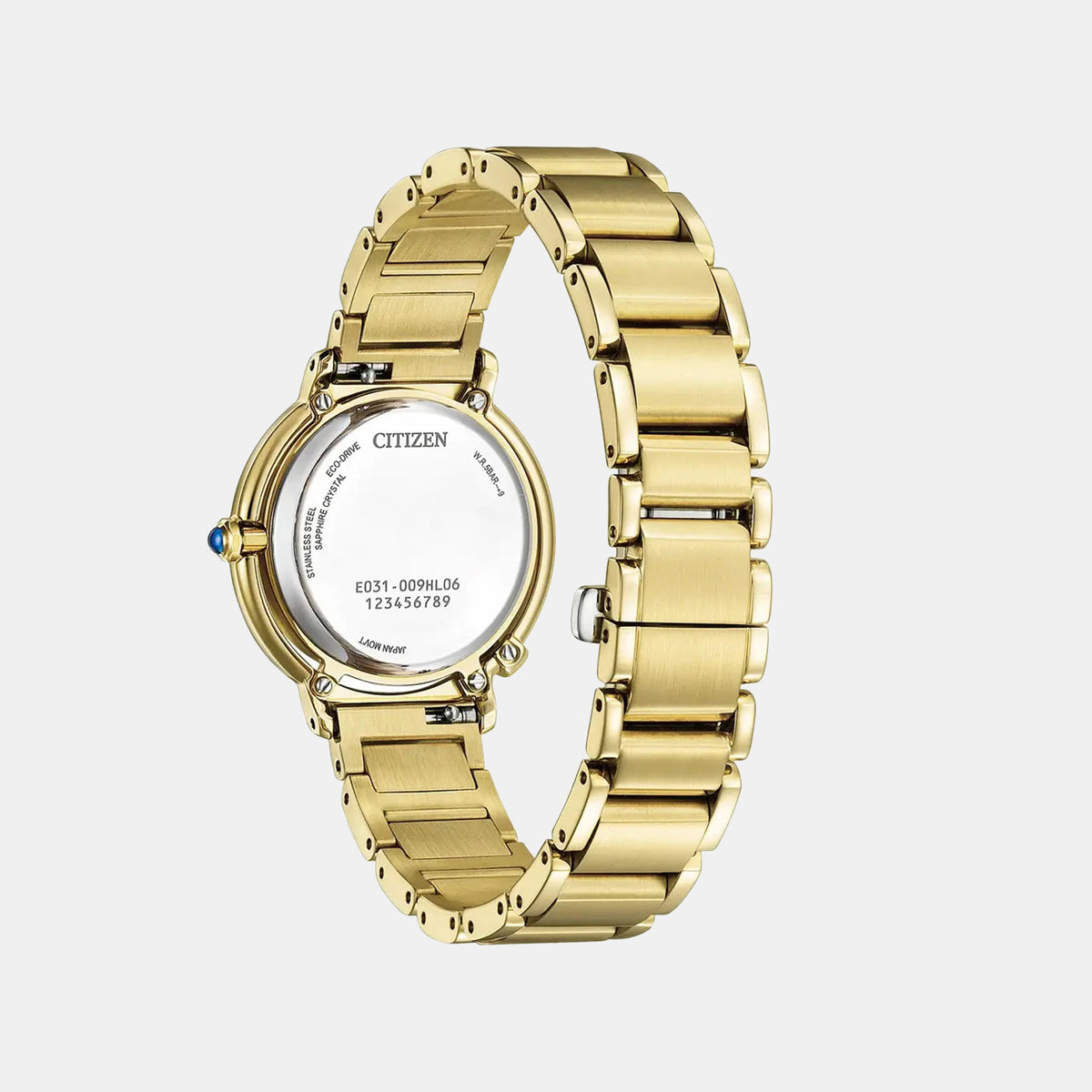 L Arcly Women Quartz Blue Dial Analog Stainless Steel Watch EM1099-57L