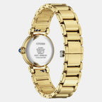 Citizen L Women Quartz Blue Dial Analog Stainless Steel Watch EM1133-85L