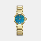 Citizen L Women Quartz Blue Dial Analog Stainless Steel Watch EM1133-85L