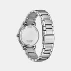 Women Solar Blue Dial Analog Stainless Steel Watch EM1220-58Y