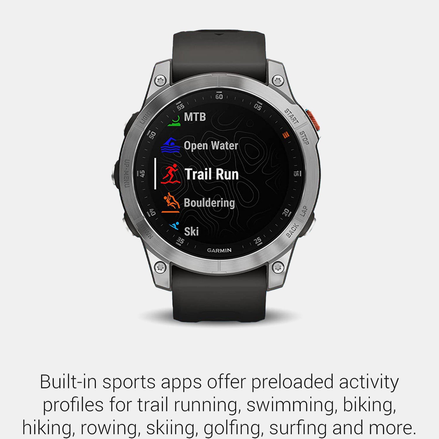 Unisex Processor Black Dial Amoled Silicone Watch EPIX GEN 2 010-02582-07