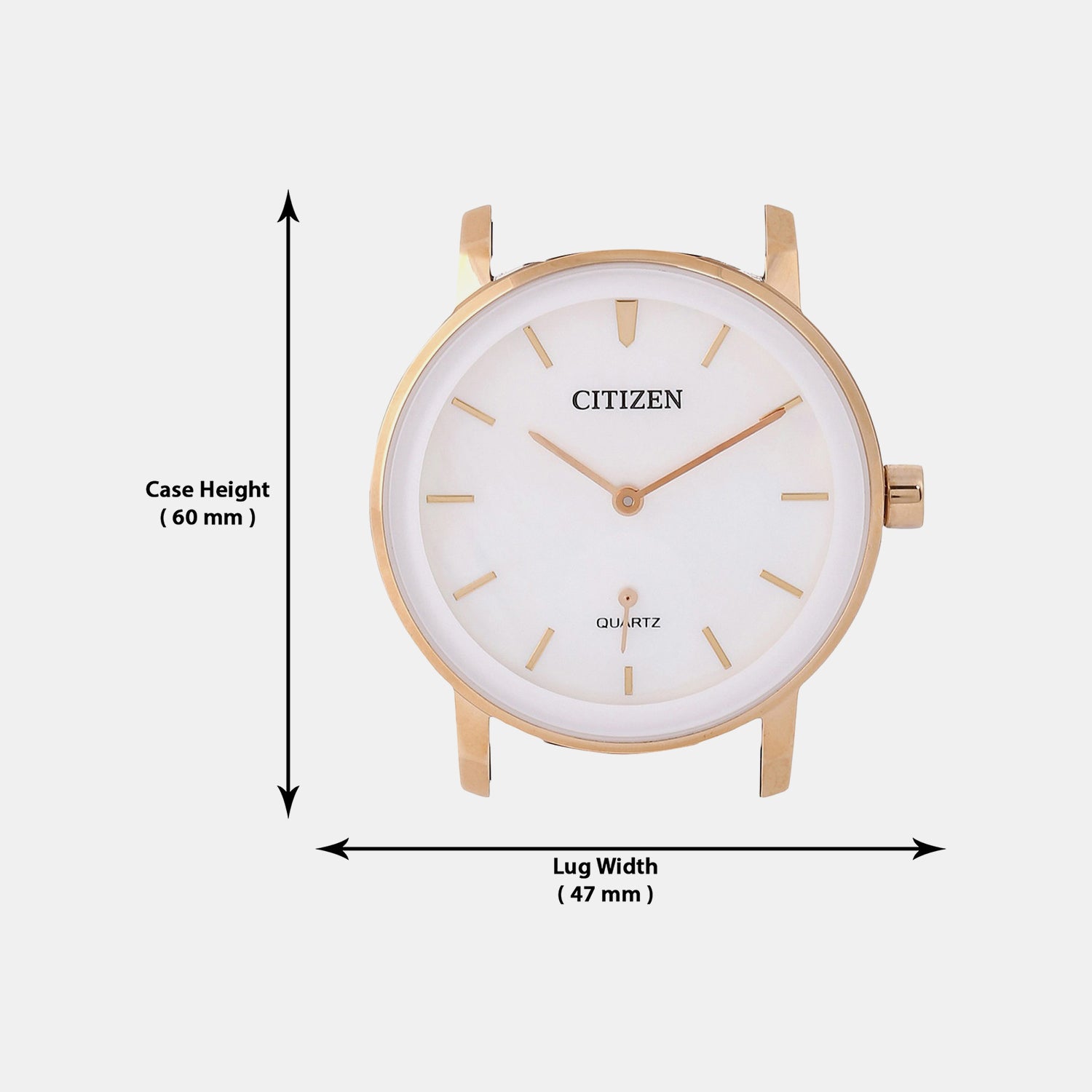 Citizen X Women Quartz White Dial Analog Leather Watch EQ9063-04D