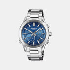 Edifice Men Quartz Blue Dial Chronograph Stainless Steel Watch ED709