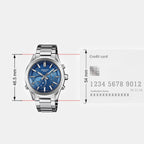 Edifice Men Quartz Blue Dial Chronograph Stainless Steel Watch ED709
