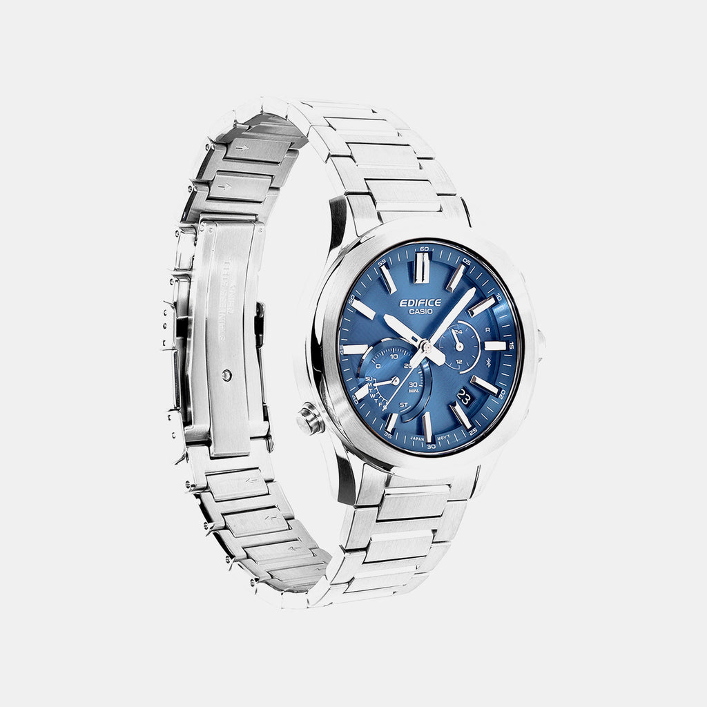 Edifice Men Quartz Blue Dial Chronograph Stainless Steel Watch ED709