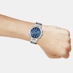 Edifice Men Quartz Blue Dial Chronograph Stainless Steel Watch ED709