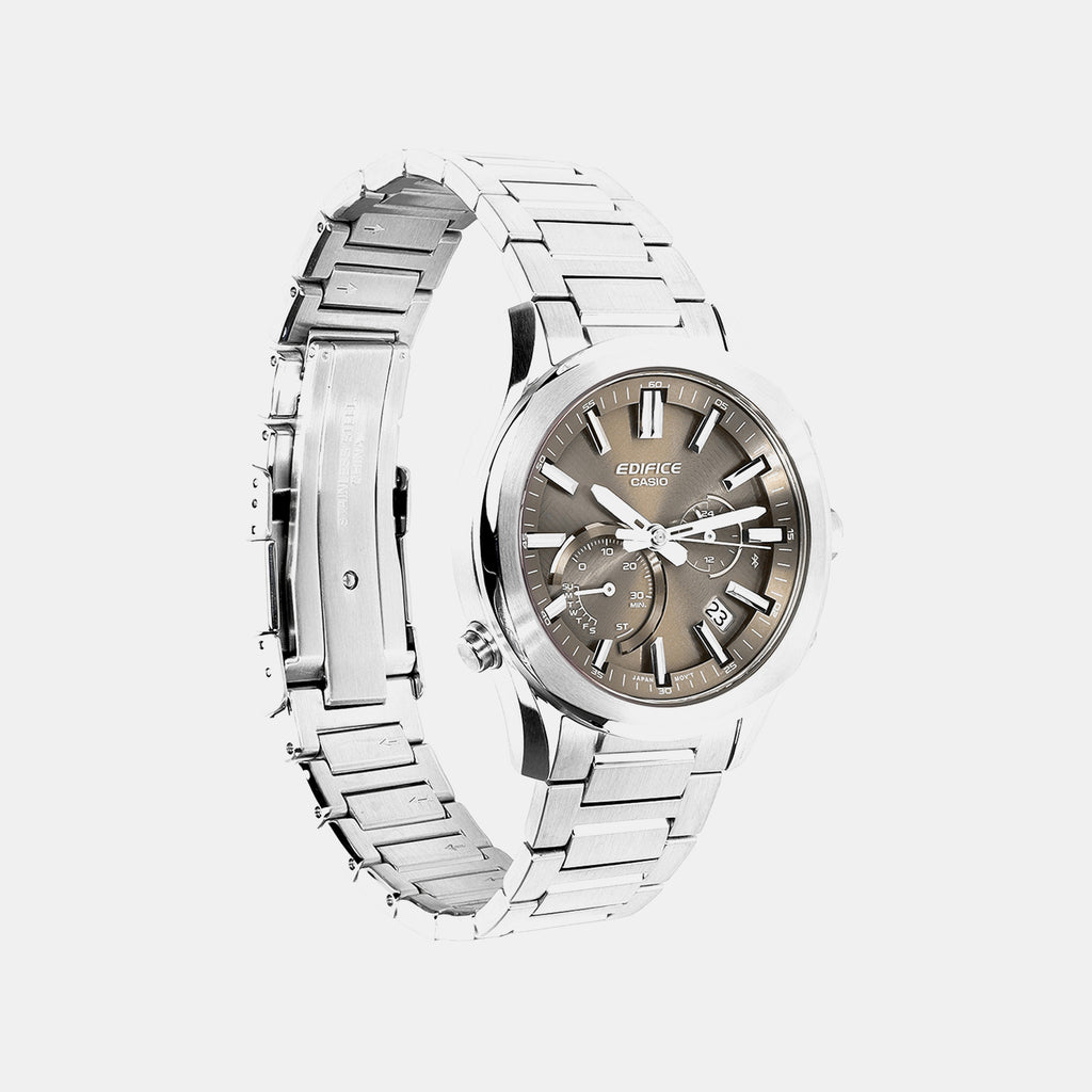 Edifice Men Quartz Brown Dial Chronograph Stainless Steel Watch ED710