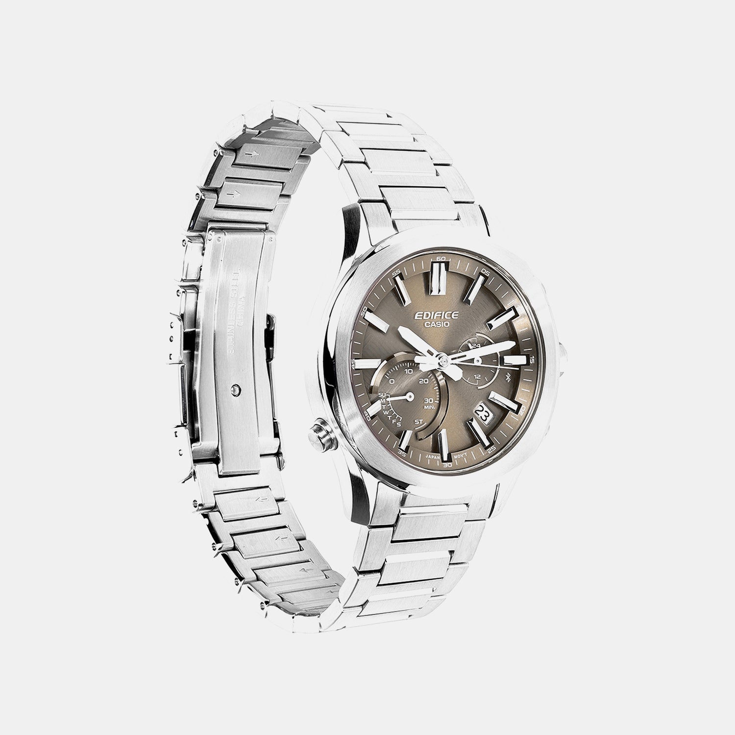 Edifice Men Quartz Brown Dial Chronograph Stainless Steel Watch ED710