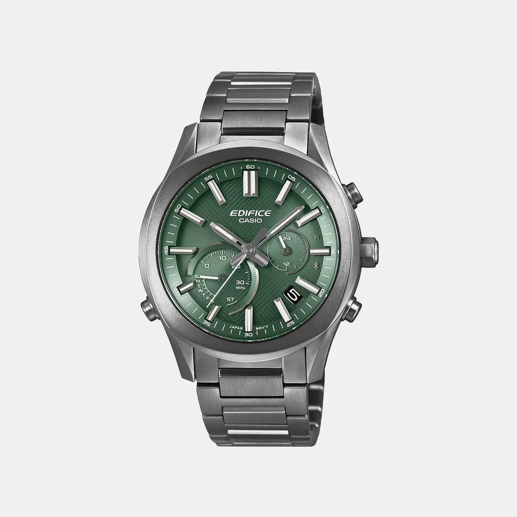 Edifice Men Quartz Green Dial Chronograph Stainless Steel Watch ED711
