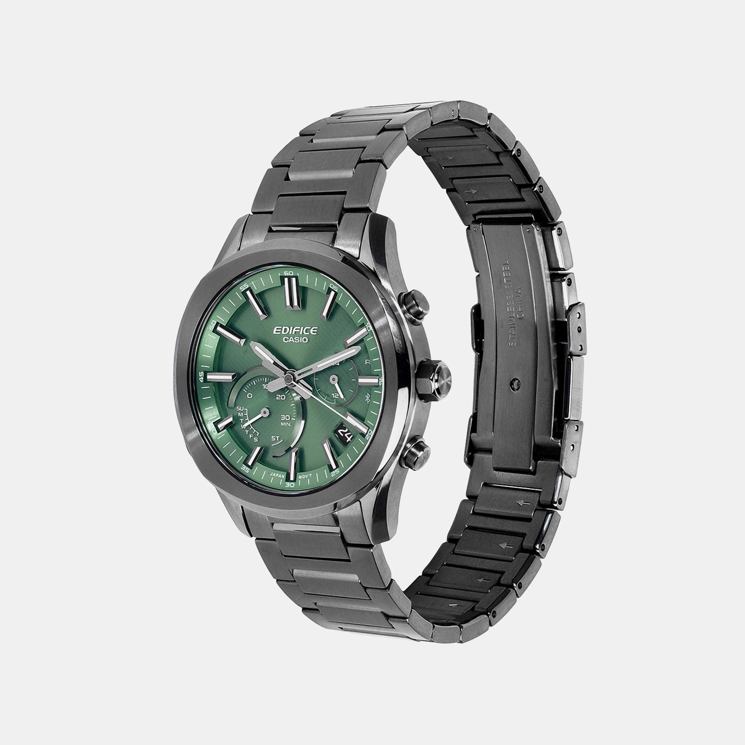 Edifice Men Quartz Green Dial Chronograph Stainless Steel Watch ED711