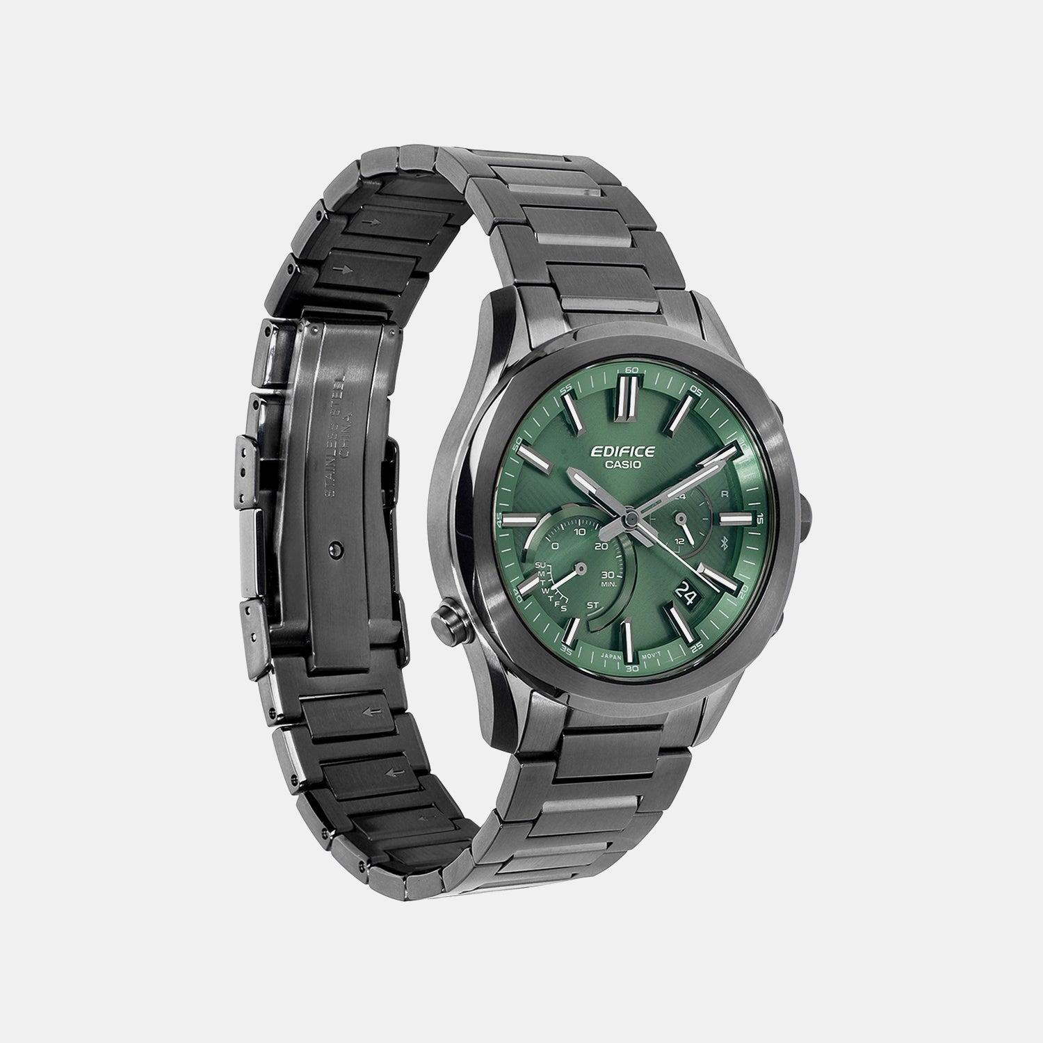 Edifice Men Quartz Green Dial Chronograph Stainless Steel Watch ED711