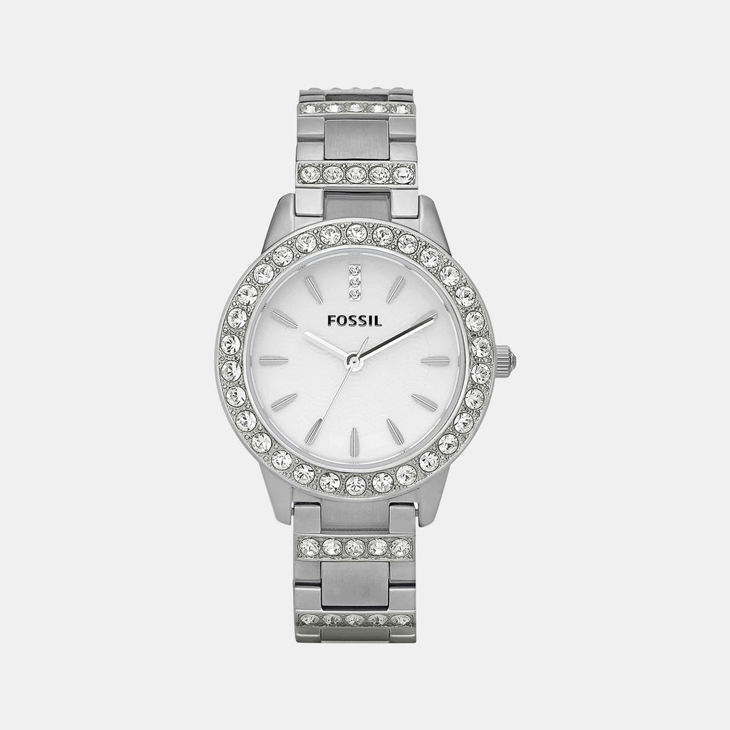 Fossil Round Silver Analog watch