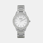 Fossil Round Silver Analog watch