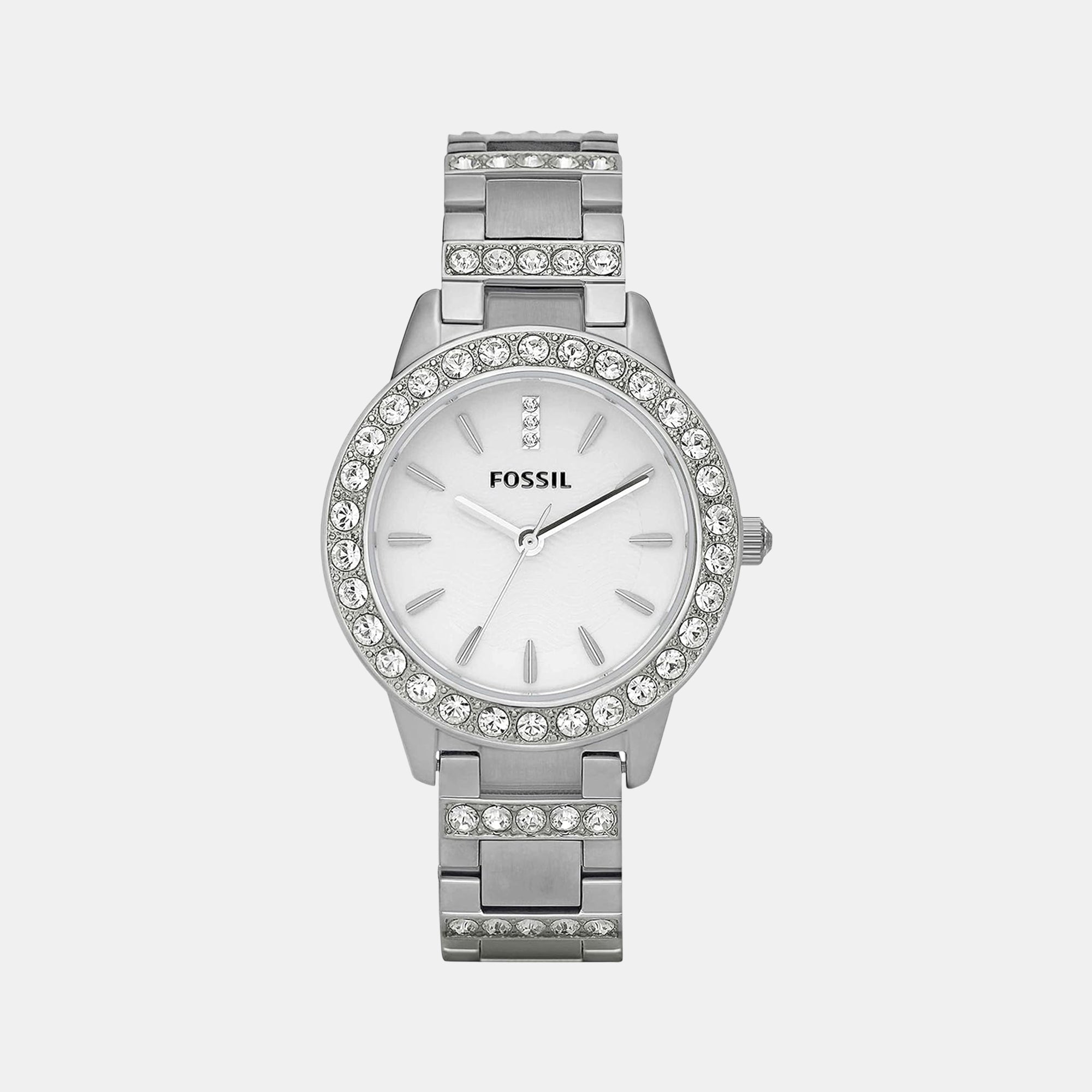 Fossil Round Silver Analog watch