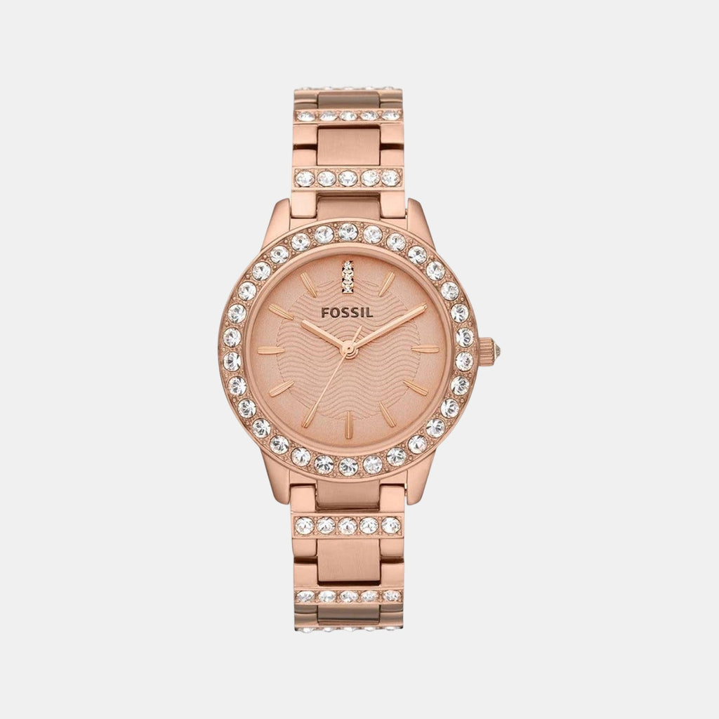 Jesse Women Quartz Rose Gold Dial Analog Stainless Steel Watch ES3020