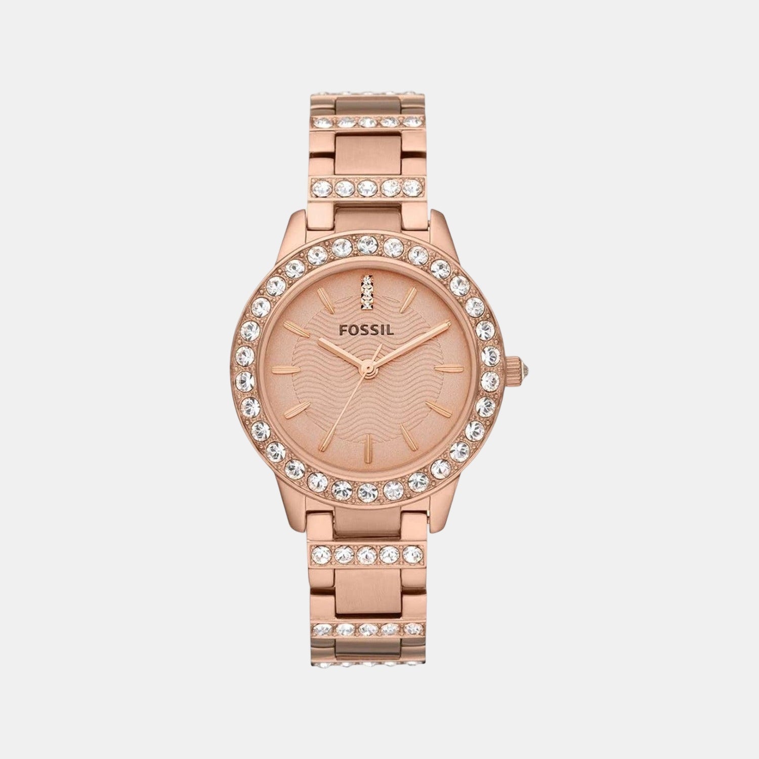 Jesse Women Quartz Rose Gold Dial Analog Stainless Steel Watch ES3020