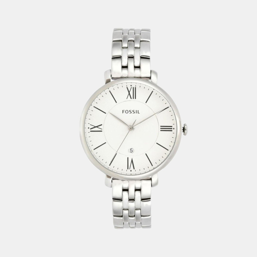 Fossil Round Silver Analog watch