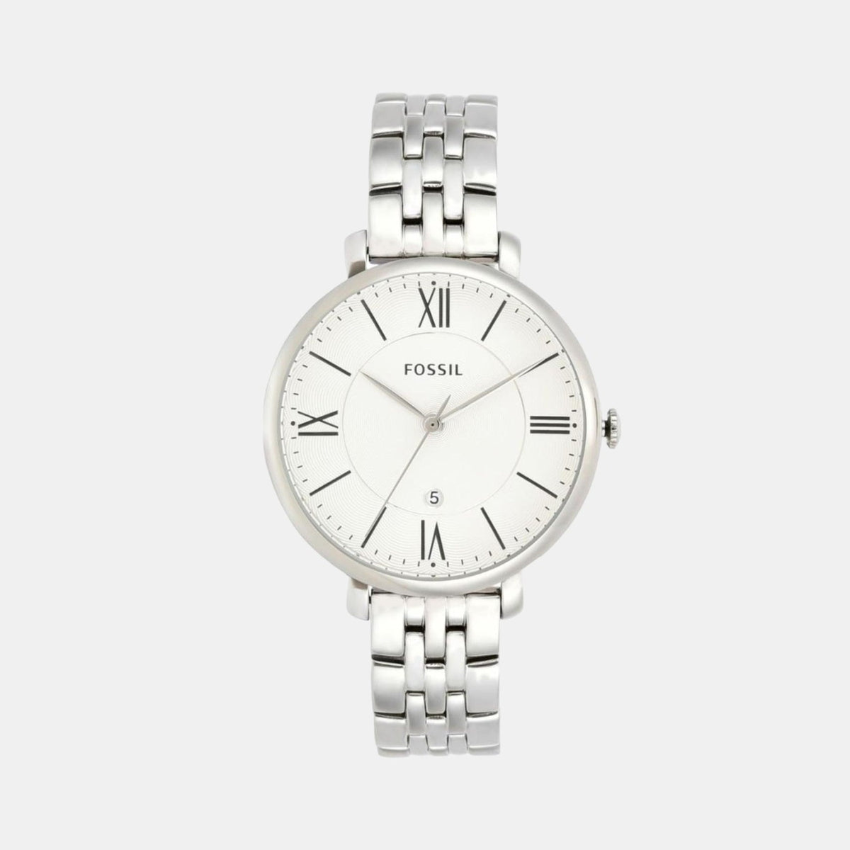 Fossil Round Silver Analog watch