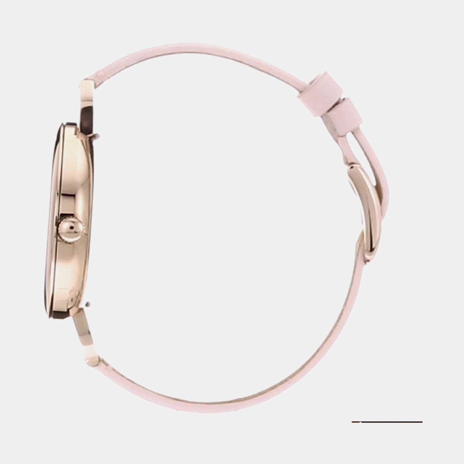 Annette Women Quartz Silver Dial Analog Leather Watch ES4356