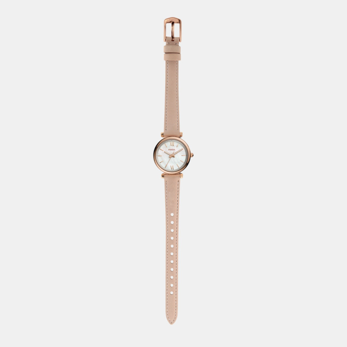 Carlie Women Quartz Silver Dial Analog Leather Watch ES4699