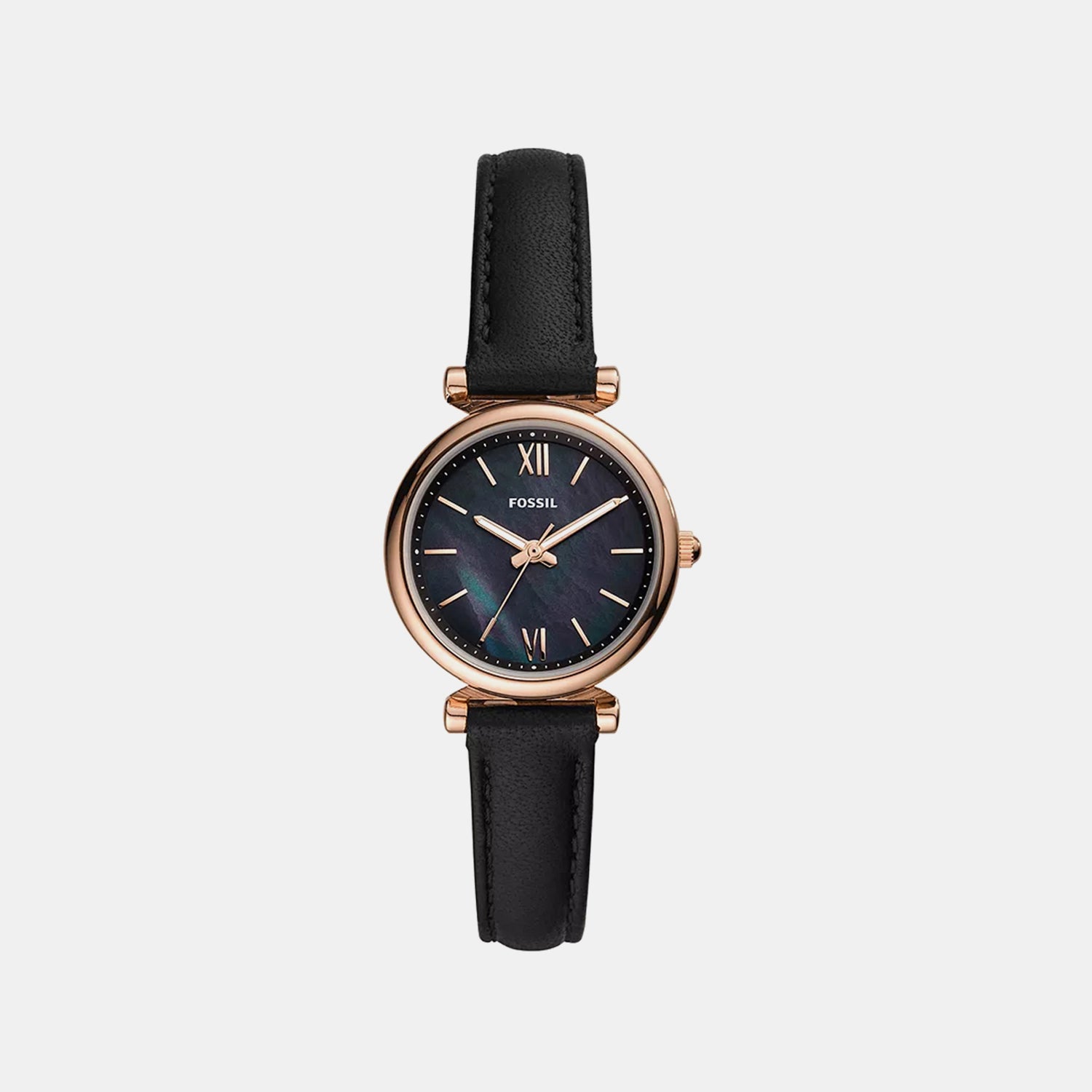Carlie Mini Women Quartz Black Dial Analog Leather Watch ES4700