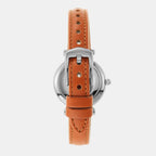 Carlie Women Quartz Blue Mother Of Pearl Dial Analog Leather Watch ES4701