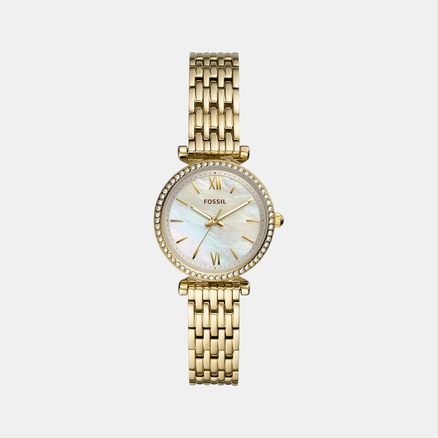 Carlie Women Quartz White Dial Analog Stainless Steel Watch ES4735