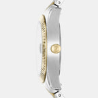 Scarlette Mini Women Quartz Gold Dial Analog Stainless Steel Watch ES4949