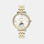 Jacqueline Women Quartz White Mother Of Pearl Dial Multi-Function Stainless Steel Watch ES5166