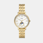 Jacqueline Women Quartz White Mother Of Pearl Dial Multi-Function Stainless Steel Watch ES5167