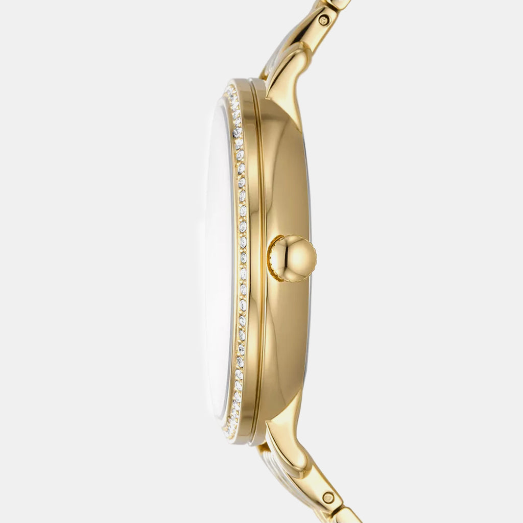 Jacqueline Women Quartz Mother Of Pearl Dial Multi-Function Stainless Steel Watch ES5167