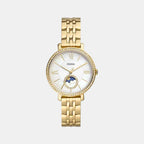 Jacqueline Women Quartz White Mother Of Pearl Dial Multi-Function Stainless Steel Watch ES5167