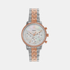 Neutra Women Quartz Mother Of Pearl Dial Chronograph Stainless Steel Watch ES5279