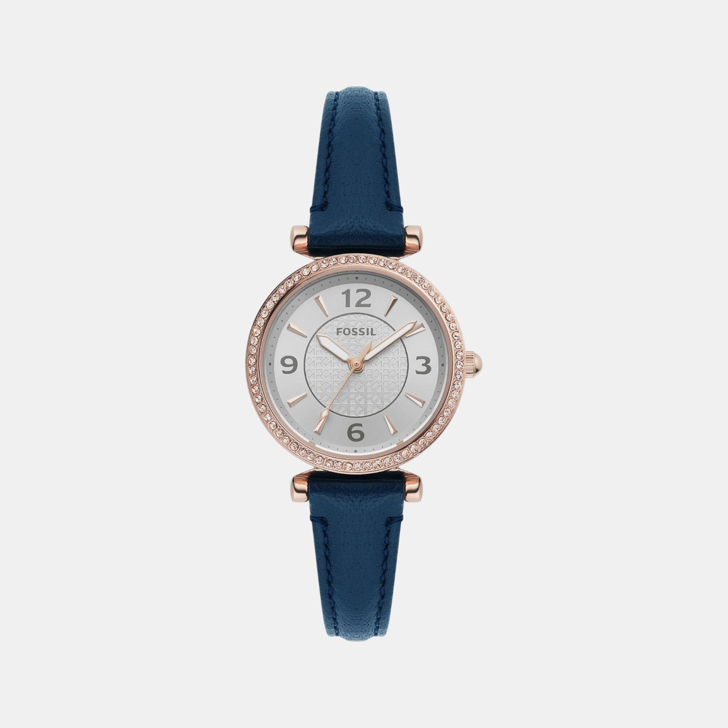 Carlie Women Quartz Silver Dial Analog Leather Watch ES5295