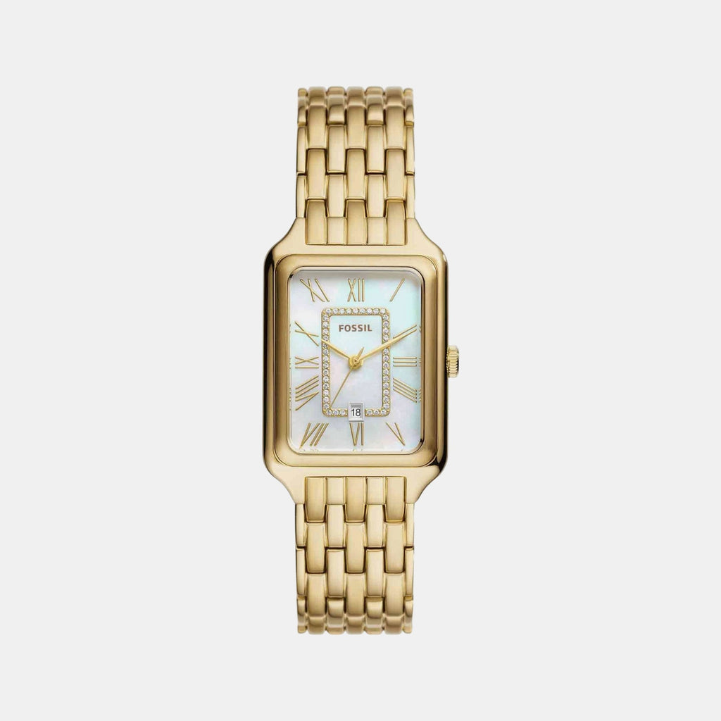 Raquel Women Quartz Mother Of Pearl Dial Analog Stainless Steel Watch ES5304