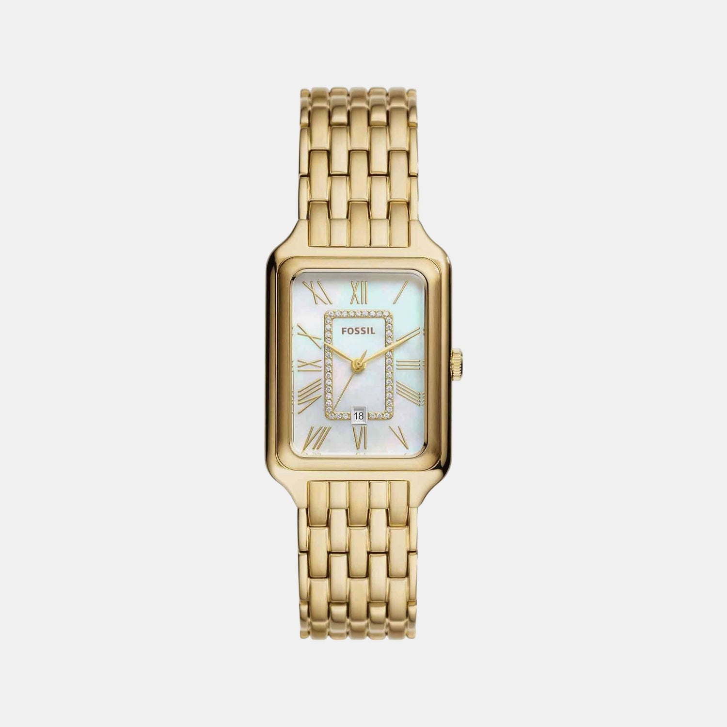 Raquel Women Quartz Mother Of Pearl Dial Analog Stainless Steel Watch ES5304