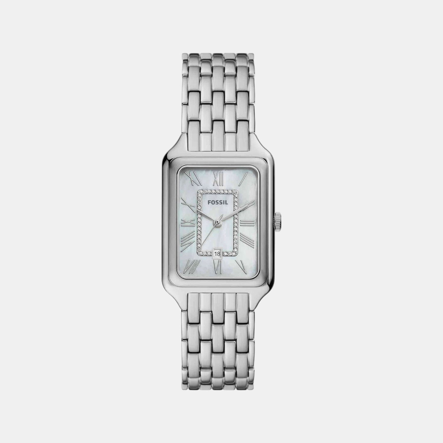 Raquel Women Quartz Silver Dial Analog Stainless Steel Watch ES5306