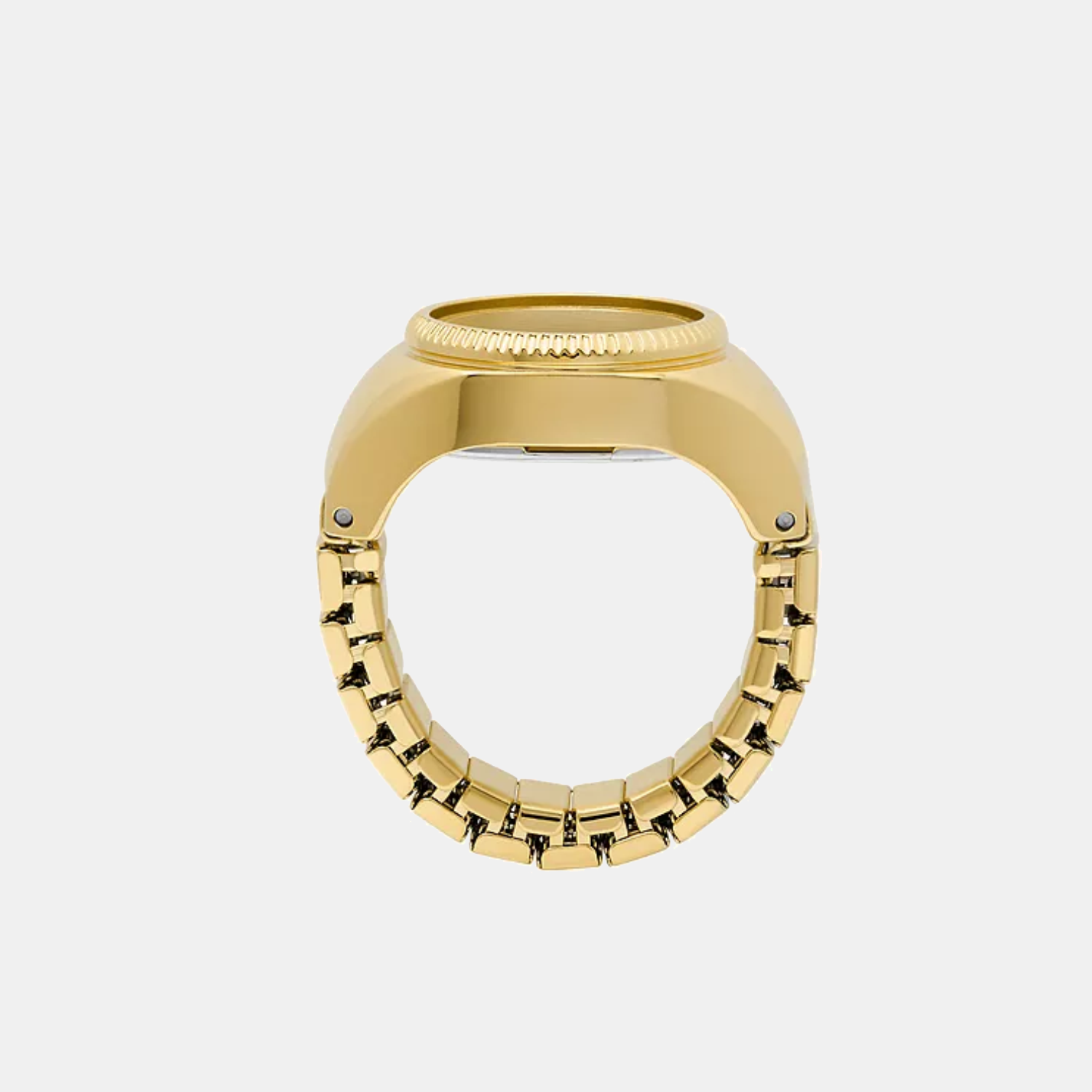 Watch Ring Women Quartz Green Dial Analog Stainless Steel Watch ES5308