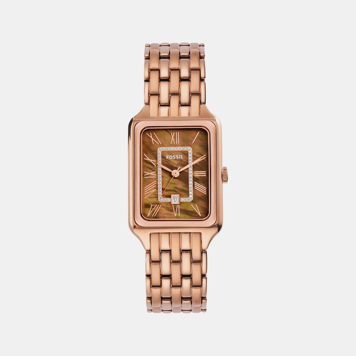 Raquel Women Quartz Mother Of Pearl Dial Analog Stainless Steel Watch ES5323