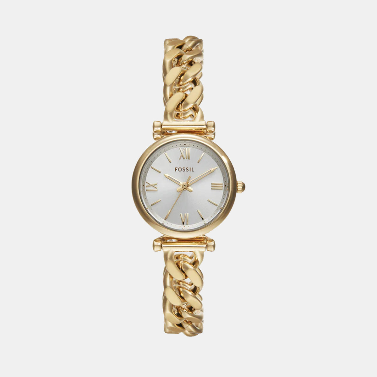 Fossil Round Silver Analog watch