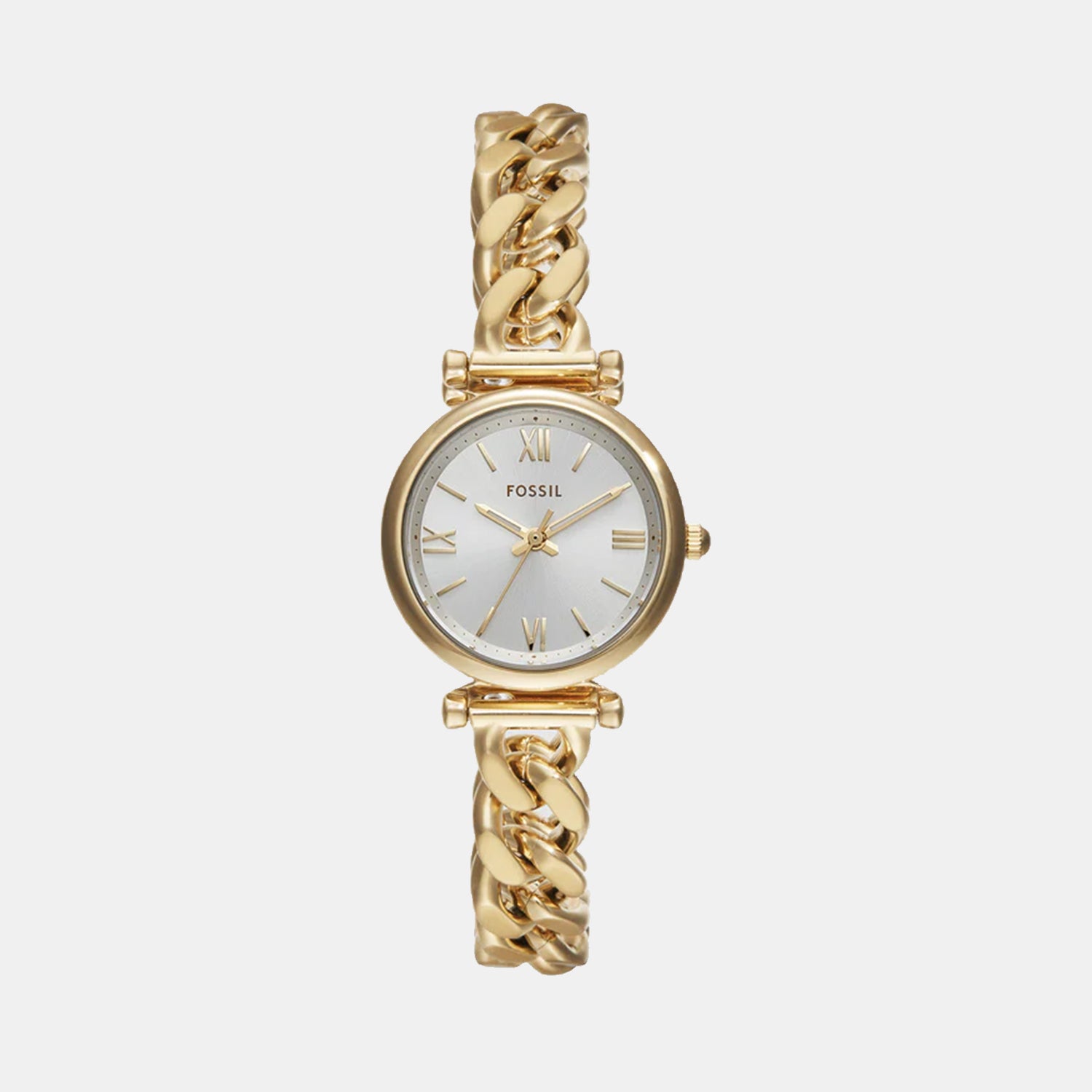 Fossil Round Silver Analog watch