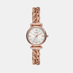 Fossil Round Silver Analog watch