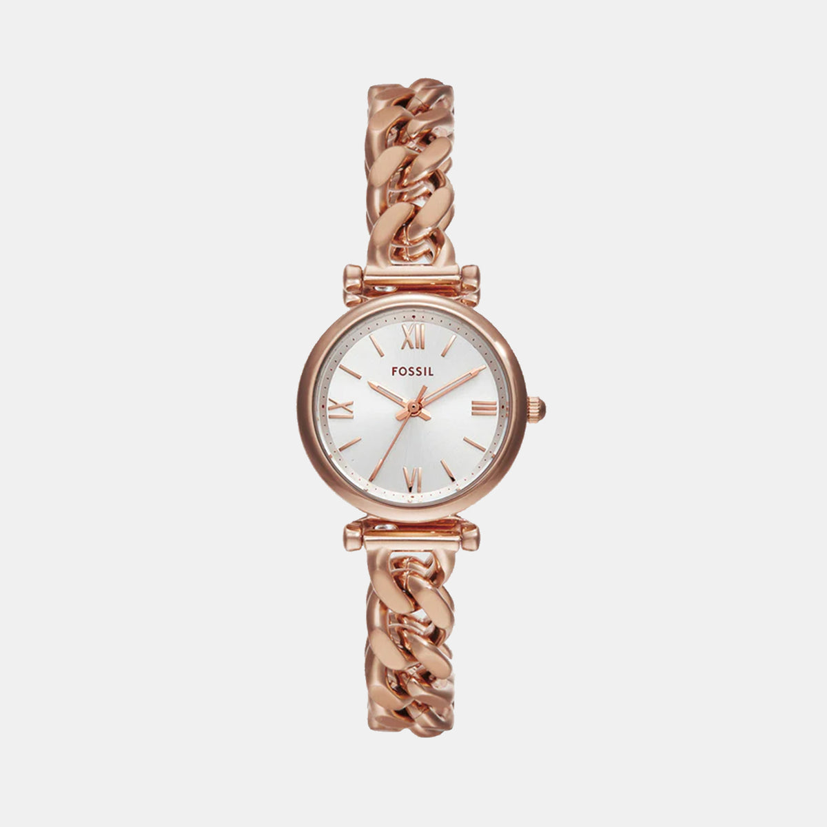 Fossil Round Silver Analog watch
