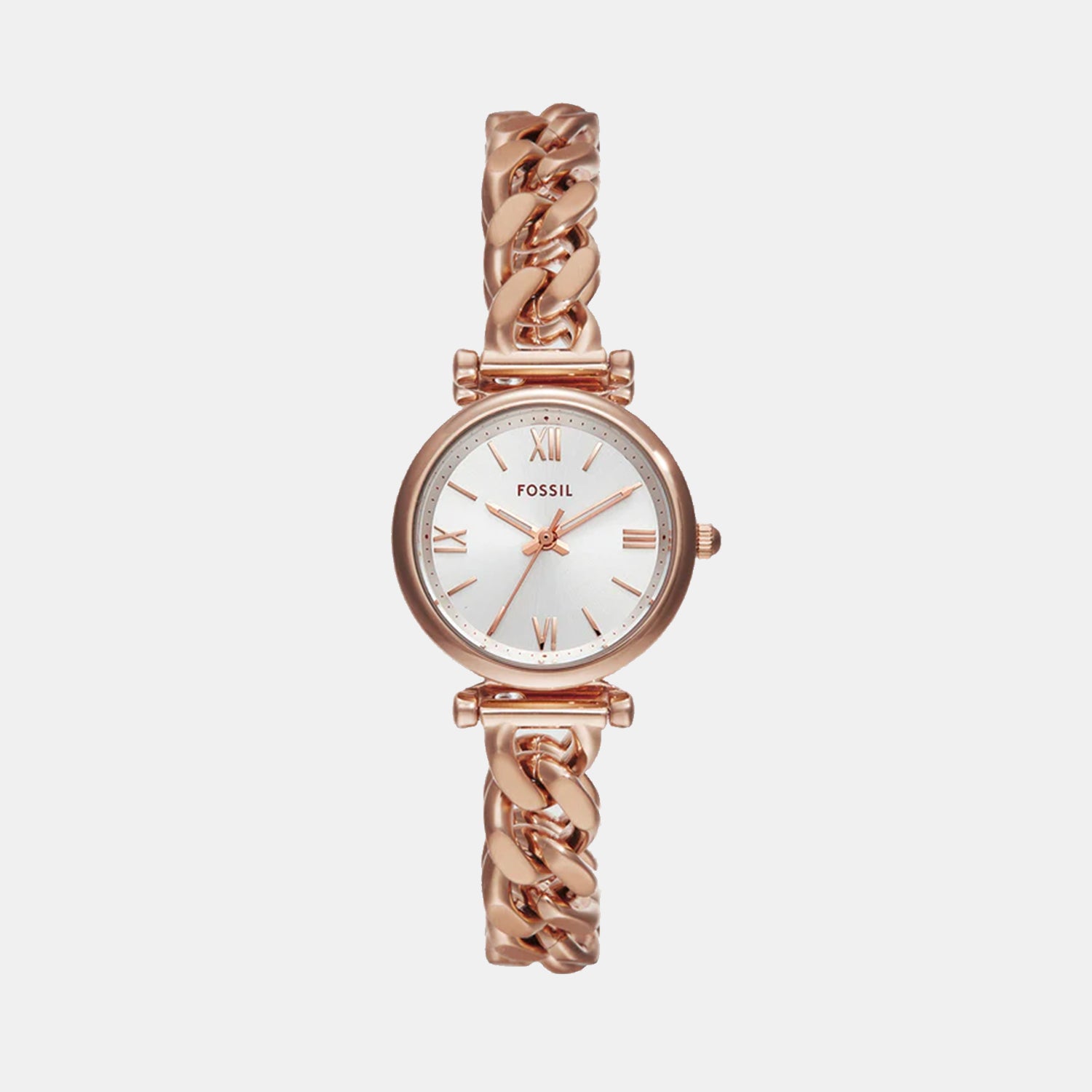 Fossil Round Silver Analog watch