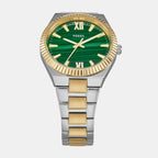 Scarlette Women Quartz Green Dial Analog Stainless Steel Watch ES5334