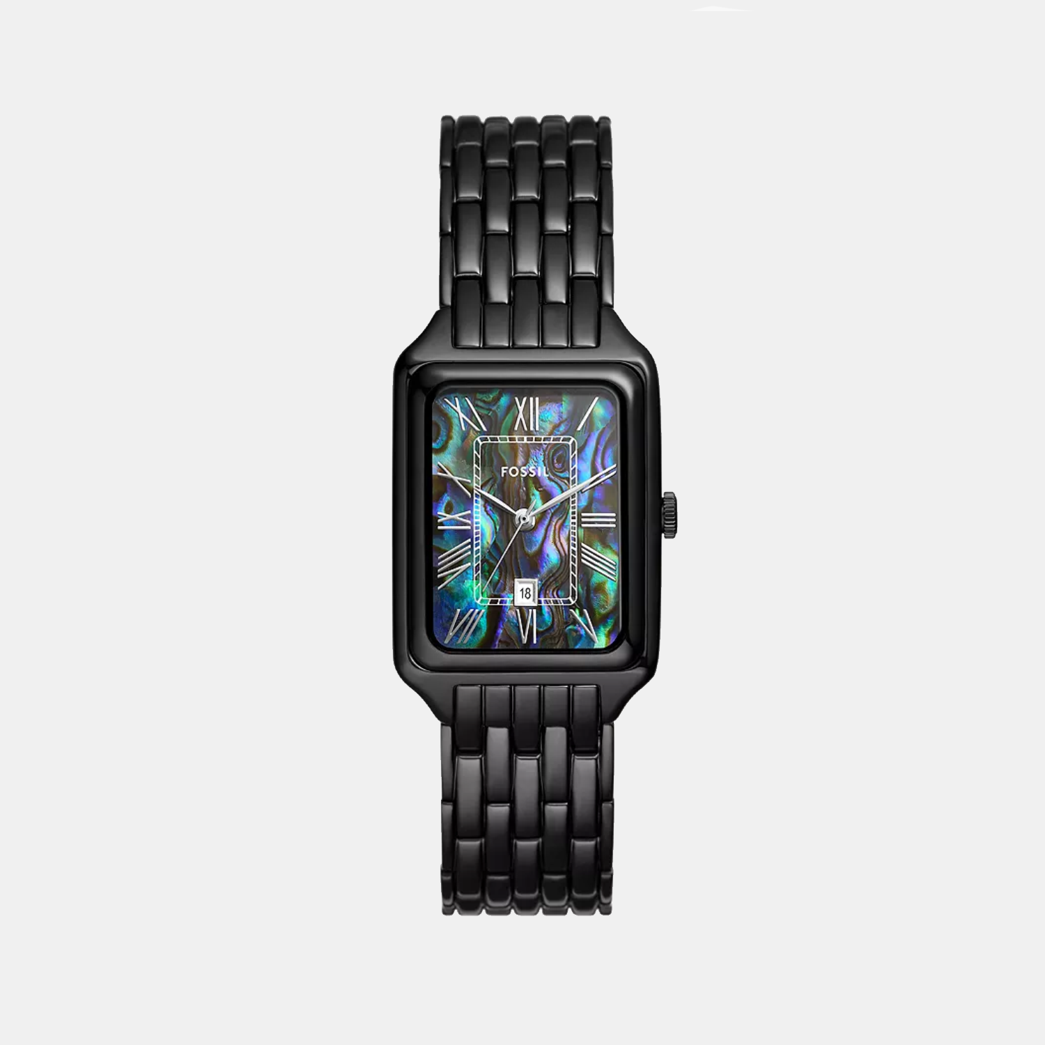 Raquel Women Quartz Black Dial Analog Stainless Steel Watch ES5340