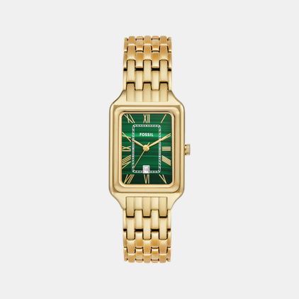 Raquel Women Quartz Green Dial Analog Stainless Steel Watch ES5341