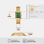 Raquel Women Quartz Green Dial Analog Stainless Steel Watch ES5341